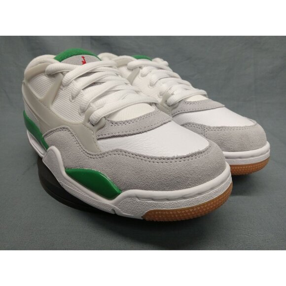 Nike Boys Air Jordan 4 RM (GS) Sneakers Mesh White Green Size 5 NEW NO BOX! - Picture 10 of 11